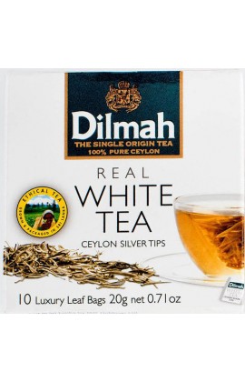 Dilmah White Tea Ceylon Silver Tips Luxury 10 Tea Bags